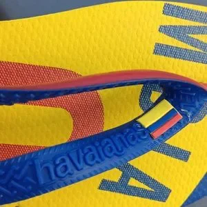 HAVAIANAS UNISEX TEAM III COLUMBIA SANDALS( Unisex) Havaianas Unisex Teams III - Columbia Sandal,Citrus Yellow  main image 3